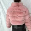 Manteaux et vestes courts en fausse fourrure pour femmes de haute qualité ry manteau de finition moelleux pour femmes avec veste d'hiver 220927
