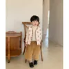 가을 겨울 어린이를위한 따뜻한 양복 조끼 1-6 세 아기 여자 귀여운 만화 조끼 면화 겉옷 아이 키즈 소년 재킷