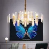 Pendant Lamps POst-Modern Stainless Steel LED Lights Luxury Drop Creative Crystal Living Room Dinning Bedroom Lamp