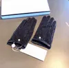 CH Designer Handschuhe Lederhandschuh Damen Schaffell Spitze Winter für Frauen offizielle Replik -Counterqualität Europäische Größe T0P Qualität 015a