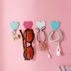 Söt hjärtformad kreativ metall Stark självhäftande pasta väggbärande kök Seamless Heart Hook Dream JNB15844