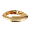 Bangle Geometric Alloy Big Bangles Bracciali Trend Statement Polsino per accessori per gioielli da donna Colore oro