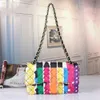 Fashion Bag Leather Shoulder Bags Purse Chain Cross Body Diamond Lattice Women Bag Letter Designer Handbag 3 Style 2023