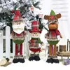 Decoraciones de Navidad Muñecas de Navidad Decoración de árbol Adornos de año Reno Muñeco de nieve Santa Doll Regalos 220927