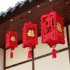 Dekorative Figuren, 2 Stück, rote chinesische Laternen, Dekorationen für das Jahr, Frühling, Festival, Hochzeit, Feier, Dekoration