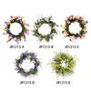 Decorative Flowers Garland Wreath Artificial Flower Rose Floral Wall Hanging Durable Home Decor Door Hanger