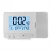 Wall Clocks LED Multi-function Projection Digital Alarm Clock 180 Degree Rotation Function Date Temperature Double Change