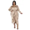 Robes de taille plus taille plus en satin