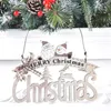 Decorazioni natalizie 1 pz 21,5x25x15,5 cm Anno Decor 2022 Creativo Lettere colorate in legno Ornamenti per l'albero Ciondolo Decorazione della casa Natale