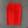 التنانير عالية الجودة نساء Rayon Bandgae Skirt أنيقة تنورة قلم رصاص المشاهير مثير نادي حفلة ارتداء خمر Vestios 220924