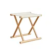 Camp Furniture Portable Canvas Camping Barbecue Folding Stool Beach Park Fishing Spot Outdoor Beech Solid Wood Mazar3708018