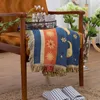 Stuhlhussen Schonbezug Sofa Quasten Decke Warme Weiche Überwurf Baumwolle Dreischichtige Tapisserie Abdeckung Baby Bettdecke D20
