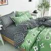 Bedding sets Set Boy Girl Sheet Quilt Cover Pillowcase Single Double Queen Washed Cotton clothes 220924