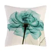 Pillow Spring Flower Bird Decorative Linen Cover 45X45cm Living Room Decor Sofa Letter Print Pillowcase