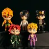 애니메이션 만화 5pcs Q 버전 기괴한 어드벤처 피겨 Jonathan Joestar Dio Brando Erina Joestar Caesar Anthonio Zeppeli PVC 액션 그림 220923