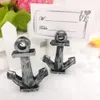 100PCS Nautical Wedding Party Decoratives Vintage Anchor Place Cards Holder Ocean Event Party Supplies Name Card Holders