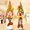 Dekoracja imprezy Święto Dziękczynienia Gnome Fall Kukurydza Pumka Kurubowa Pluszowe ozdoby na świąteczne jesienne zderzak Zbiór Zbioru