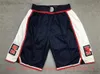 Ny basket shorts Classic Just Don Pocket Short Hip Pop Pant med fickor dragkedja Sweatpants