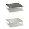 Camp Furniture Outdoor Aluminum Plate Table Camping Portable Folding Splicing Alloy Barbecue Mini Tea U2t4