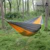 Hammock Parachute Double Lightweight Nylon Hammock Camping Adult Camping ao ar livre Hammocks Survival Garden Swing Hunting Sleeping Sleeping Bed GCB15802