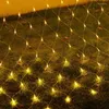 Cordes BEIAIDI 2x2M 3x2M 6x4M Noël LED Mesh Net Fée Chaîne Lumière Extérieure Jardin Fenêtre Rideau De Mariage Guirlande De Vacances