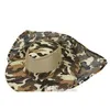 Casa boonie chapéus camuflagem ao ar livre bonés esporte folha selva militar chapéus de pesca tela solar gaze boné cowboy packable exército balde chapéu