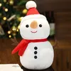 Fournitures de jouets de Noël 1pc 2350cm Dessin animé Père Noël en peluche Elk Bonhomme de neige Animal Poupée Cadeaux pour enfants Décoration de la maison 220924