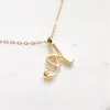 30 stcs Cursive Initial Alphabet Capital Letter ketting roestvrij staal swirl Engels a j n r luxe naam woord tekst karakter hanger ketting kettingen zonder doos