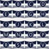 Kissenbuchstaben Kissenbezug Blue Stripes Dekorative Sofas Wurfkissen graue Abdeckung 30x50 Covers Home Decor