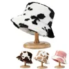 Stingy Brim Hats Fashion Women Warm Autumn Winter Cute Bucket Hats Lady Panama Print Outdoor Casual Fisherman Cap Hat For Women 220927