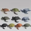 Anime Manga Ocean Sea Life Simulation Animal Model Set Shark Whale Turtle Crab Dolphin Action Toys Figures Kids Eonal Collection Gift 220923