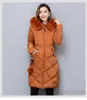 2022 winter mantel verdickt parka frauen nähen schlanke lange winter mantel unten baumwolle damen unten parka unten jacke frauen