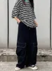 Women's Pants Capris Harajuku Kpop Y2k Baggy Cargo Pants Women Y3k Cyber Japanese Loose Wide Leg Trousers 90S Hippie Pockets Gothic Oversize Pants T220926