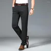 Ternos masculinos 2022 Men's Spring Summer Tubo reto calça formal Homens homens de meia-idade calça casual masculino fino solto A256