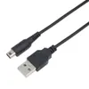 Svart 1,2 m USB -laddningsladdningskabel för Nintendo 3DS NDSI XL LL DSI DS Lite DSL NDSL Game Console Power Charge Line