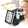 Equipo de belleza profesional Hielo HIFU Estiramiento de la piel 4D Hifu Adelgazante Máquina de crioterapia Ultrasonido 7D Hi-fu Eliminación de arrugas Estiramiento facial con enfriamiento