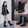 Bottes Mode Enfants Pour Garçons Filles Haute Enfants Automne Hiver Style Européen Moto Étanche 2737 Ins 220924