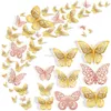 Autres fournitures de fête festive 3D papillon décoration murale 3 tailles Styles autocollants amovibles chambre murale pour gâteau décoration rencontré emballage2010 Amgj9