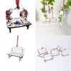 Sublimation MDF Christmas Decoration Tag DIY Blank Bench Pendant Christmas Tree Room Decor Gift