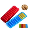 Ice Cube Form Silikoneis -Eiswerkzeuge Eis Eis am Stiel Cube Tablett Eisformpudding Gelee Schokoladenkekse Formk￼che Werkzeug 4 Farben Jnb158
