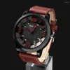 Wristwatches Luxury Men's Watch Set Fashion Men Quatrz Wristwatch PU Leather Belt Folding Wallet Sunglasses Bracelet Gift For Mens