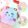 ANMÄRKNINGAR STOREWER Supply Tab Strip Office Supplies Etikett Furry Cat Cartoon Plush Notebook Pendant KeyChain Memo Pad 220927