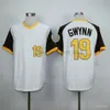 1938 후퇴 야구 저지 빈티지 19 Tony Gwynn 24 Rickey Henderson 31 Dave Winfield 34 Rollie Fingers 51 Trevor Hoffman 1998 Jerseys