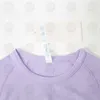 Camisetas esportivas femininas para ioga, camisetas de manga curta com tecnologia swiftlys, absorvente de umidade, malha de alta elasticidade, fitness, camisetas da moda