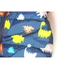 チョッキボテザチルドアウターウェアボーイズベスト秋の幼児服ウエストコート恐竜の袖なしの子供フード付きコットンコート220927
