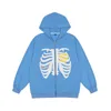 Women's Hoodies Sweatshirts American Fashion -selling Skeleton Printing Anime Men Women Long-sleeved Zipper Hoodie Jacket Loose Streetwear Y2K Pullover 220926