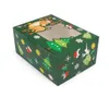 Gift Wrap 10pcs Cookie Candy Box White Cardboard Christmas Dessert Baking Cake Tart Muffin Children's 220927