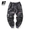 Men's Pants Hip Hop Cargo Pant Mens Fashion Joggers Casual Streetwear Multi-Pocket Ribbons Military Men Harem Large Size 220924