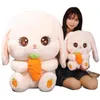 Плюшевые куклы 80 см. Большой размер Kawaii Carrot Crabbit Plush Toy Fucked Animal Bunn