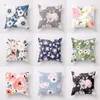 Pillow Flowers 3D Printed Throw Covers For Chair Polyester Square Woven Cover Home Decor Cojines Decorativos